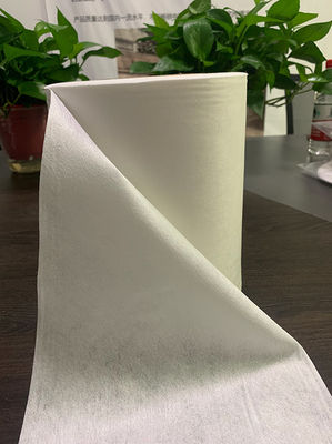 50g白い100%Viscose SpunlaceのNonwoven網の綿のティッシュ、顔タオル、ぬれたワイプ