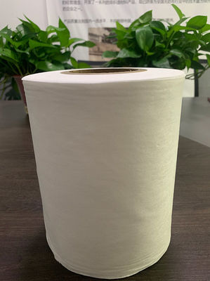50g白い100%Viscose SpunlaceのNonwoven網の綿のティッシュ、顔タオル、ぬれたワイプ