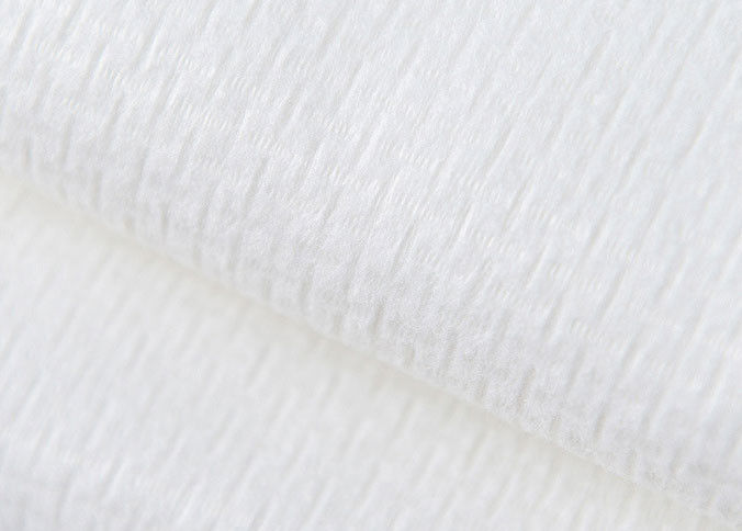 110g白いE-F穀物100%Viscoseの十字のSpunlacedのNon-Woven綿のティッシュ、ぬれたWips